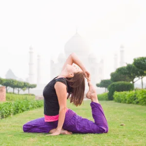 Sunrise Yoga by the Taj Mahal